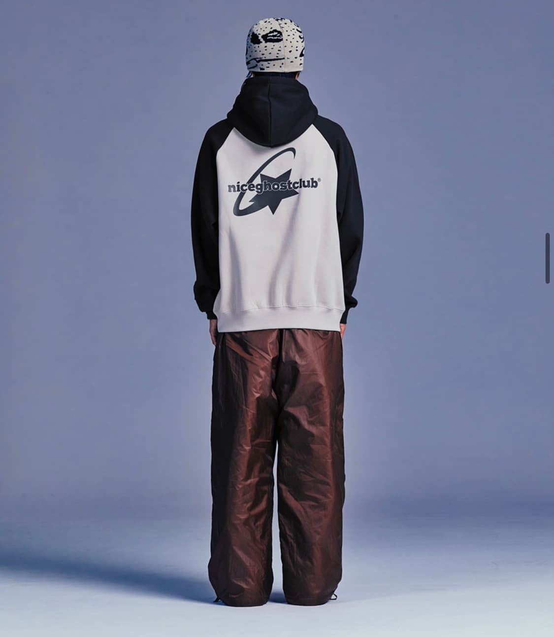 나이스고스트클럽 슈팅스타 로고 후디 베이지 S사이즈 상품이미지2