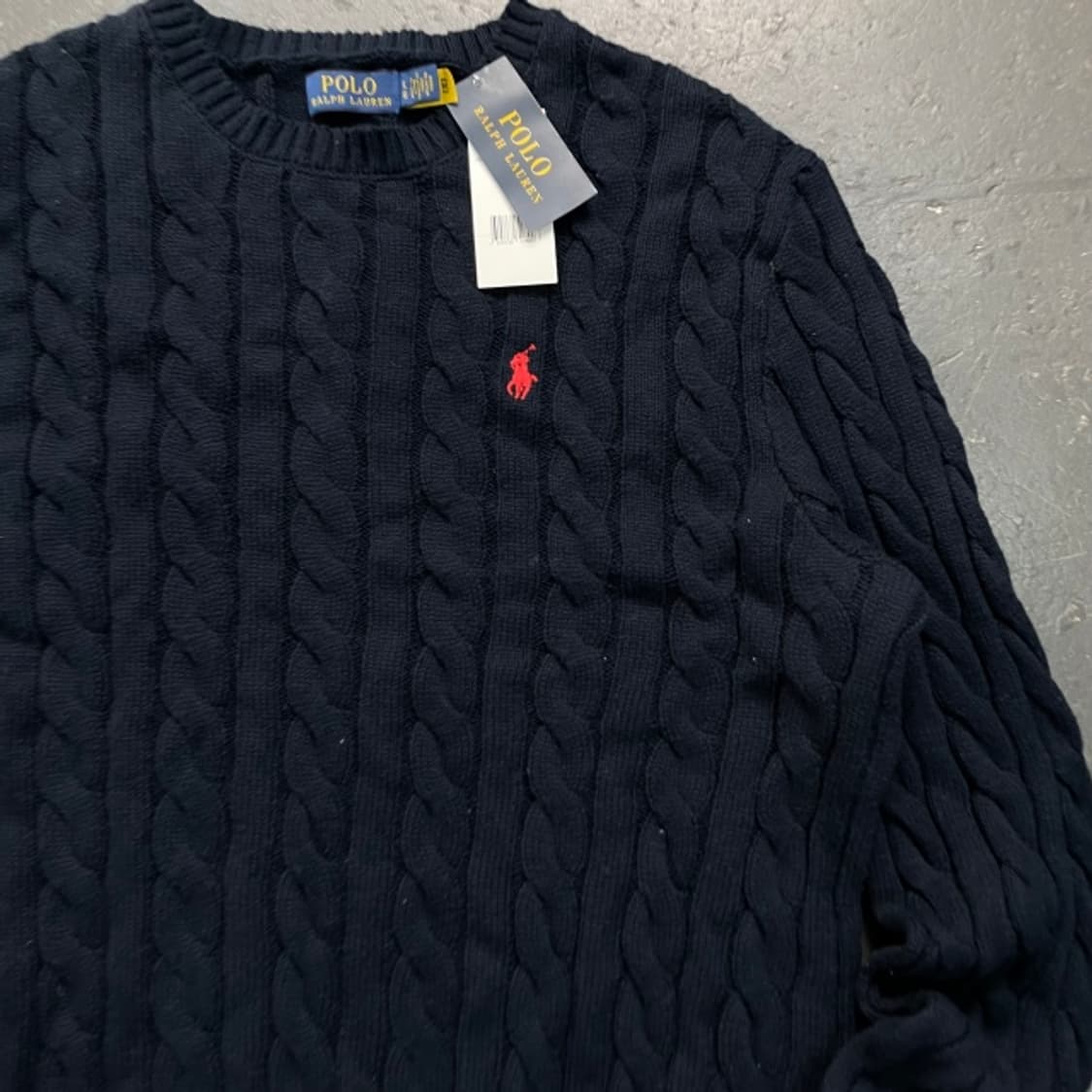 100 폴로 신형 꽈배기 니트 새상품   상품이미지2