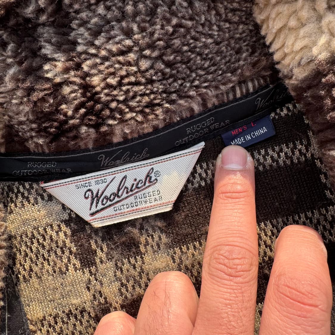 [L~XL] Woolrich 울리치 후리스 하프집업 자켓 상품이미지10