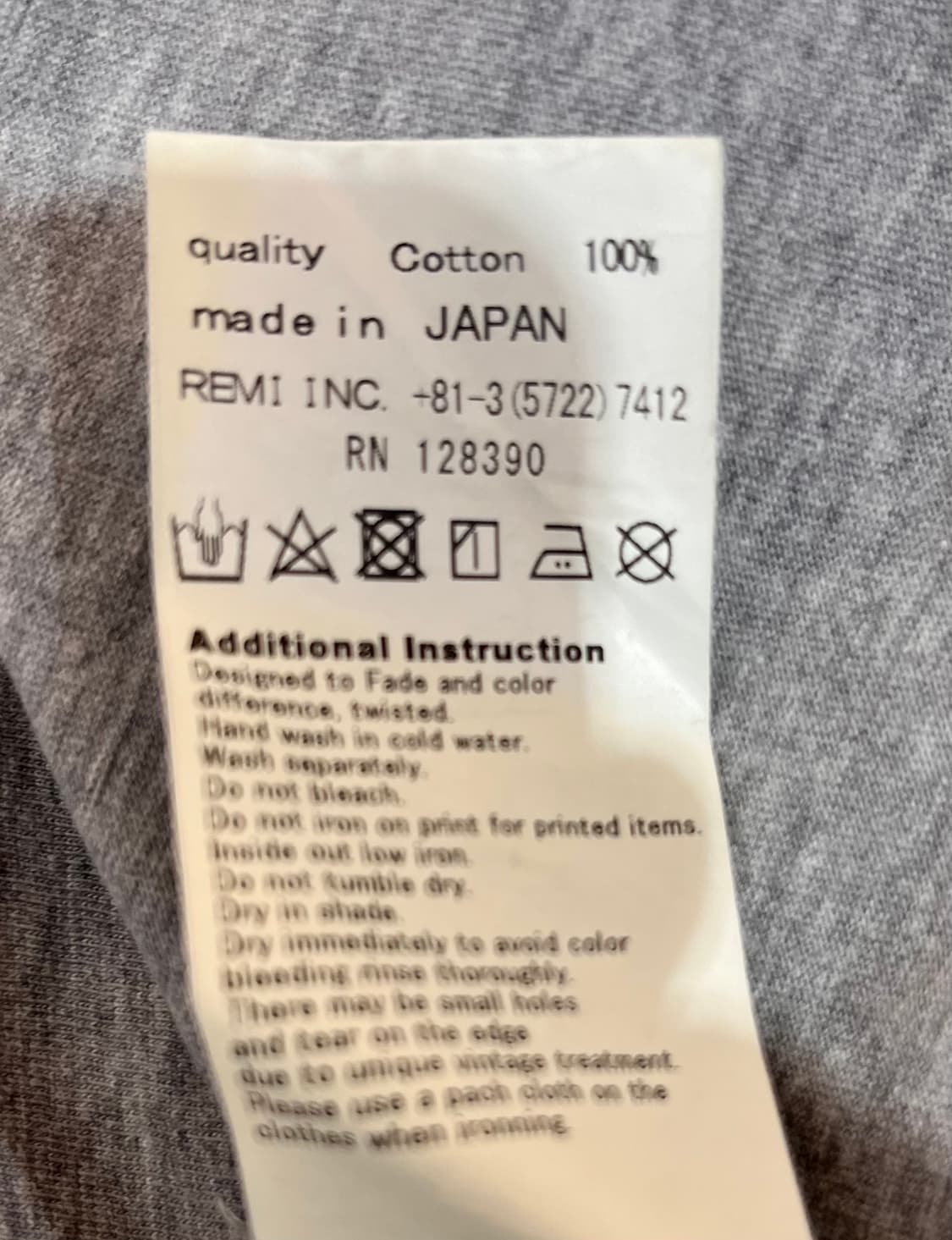 REMI RELIEF 레미 릴리프 반팔 그레이 XXXL 상품이미지7