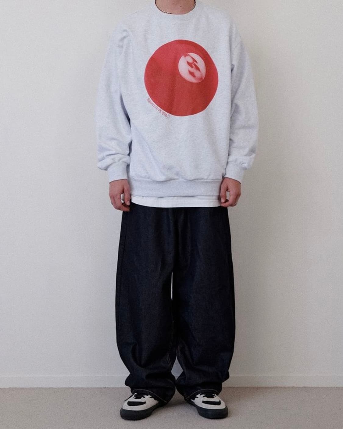 (새상품) 리트리버클럽 LIL DEVEL 와이드 데님 팬츠 L size 상품이미지5