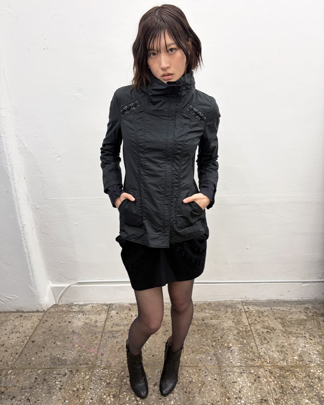 리츠코 시라하마 레이스업 자켓 상품이미지6