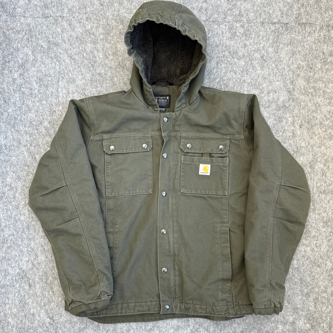 칼하트 103826 MOS 워시드 덕 바틀렛 쉐프파 자켓 L 상품이미지1