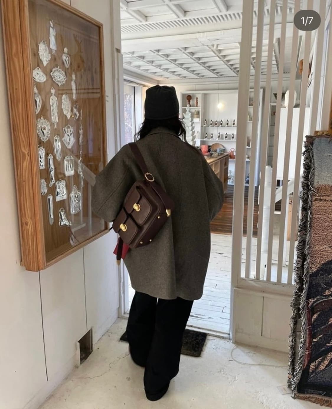 🏷️ 에토스 투포켓 레더백 / 브라운 상품이미지3