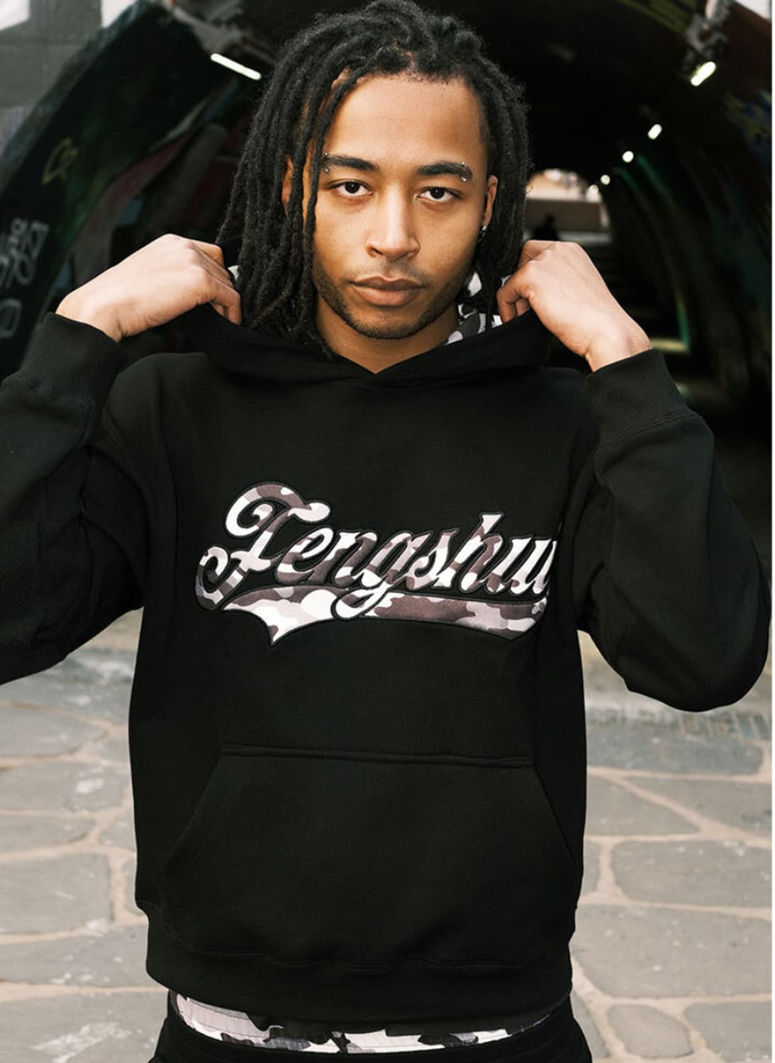 Fengshui Snow Camo Hoodie 펑쉐이 카모 후드 XL 상품이미지2