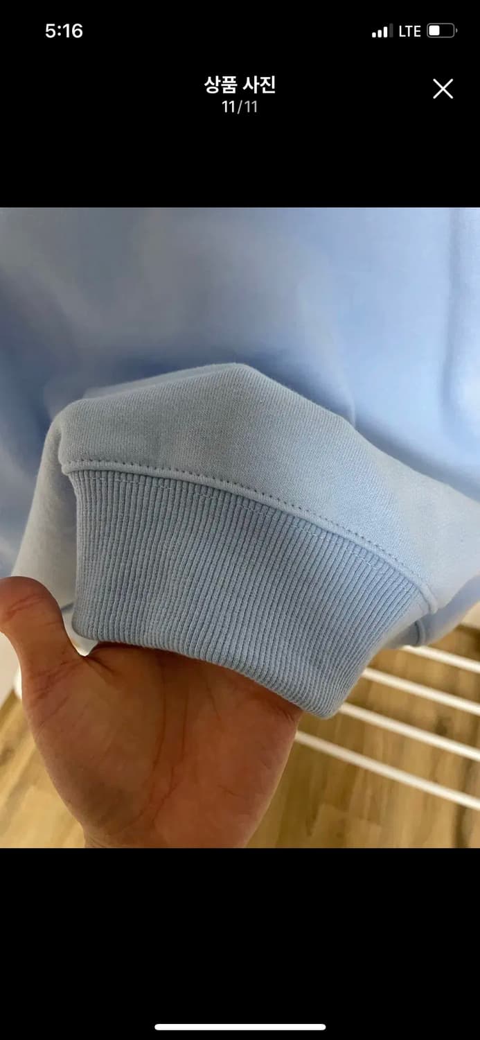 (새상품급)제너럴아이디어 스카이블루 맨투맨 상품이미지10