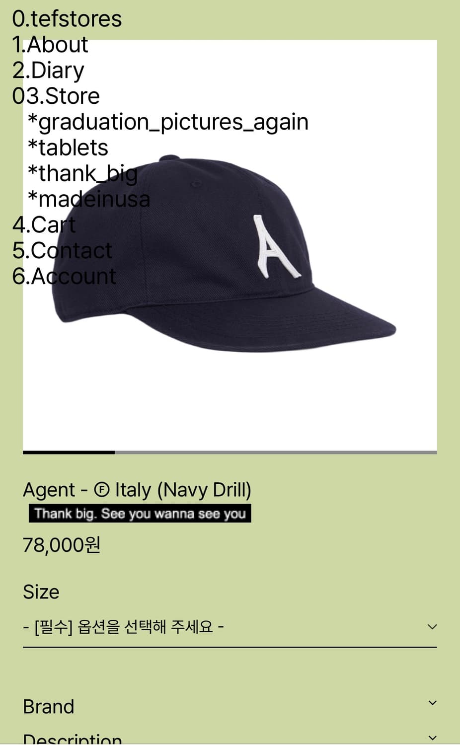 Tefstores navy L 상품이미지1