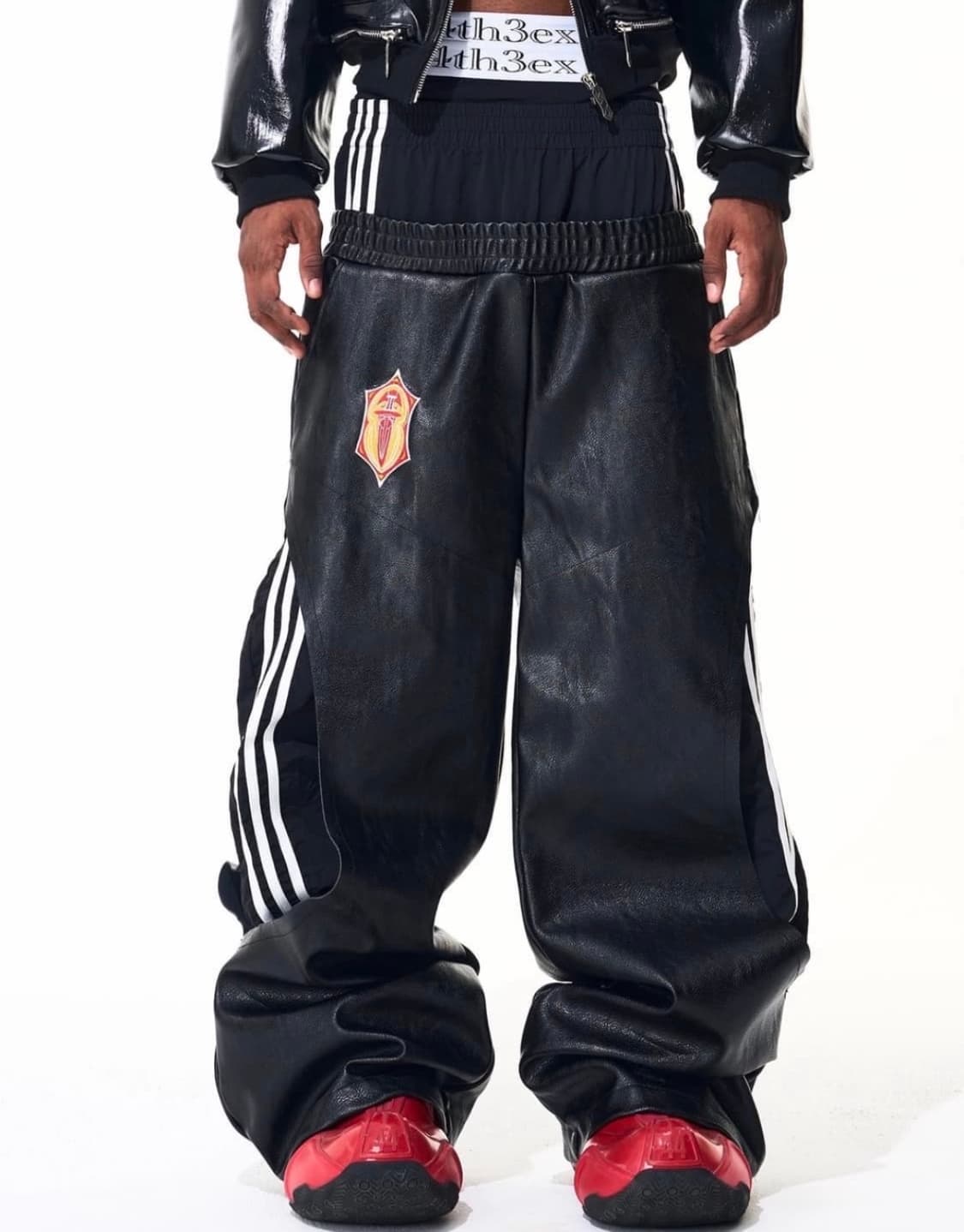 Striped Wide-Leg Track pants 상품이미지1