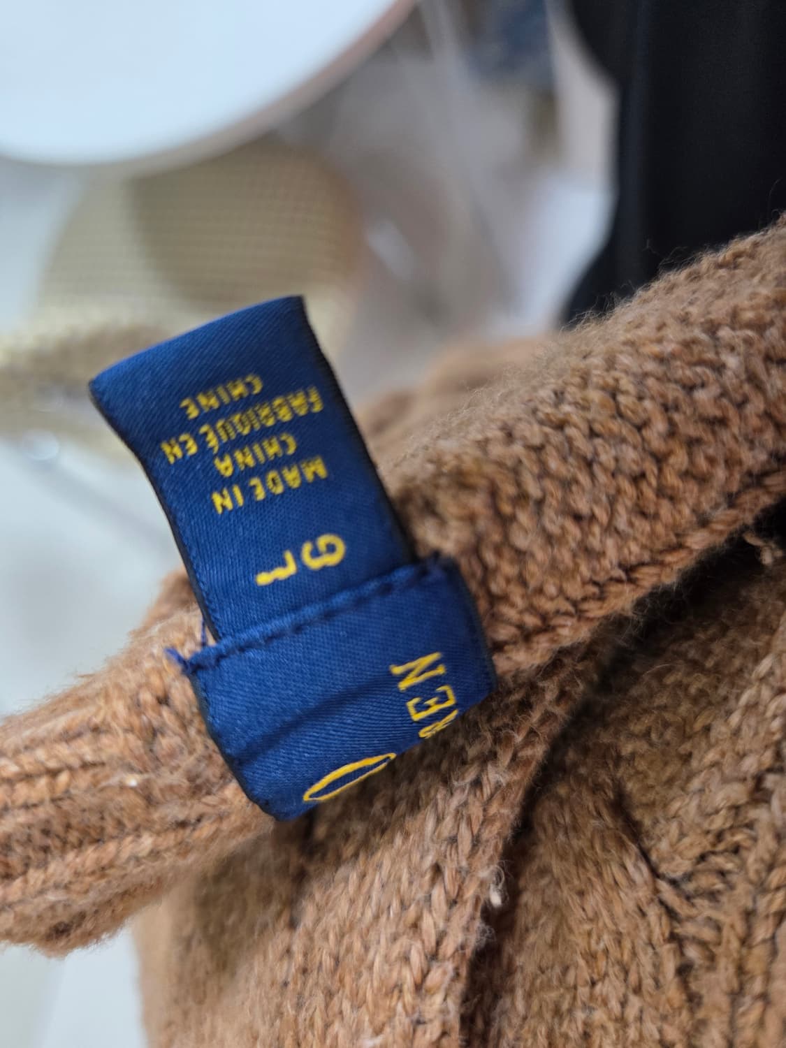 폴로랄프로렌 브라운 케이블니트 L 상품이미지3