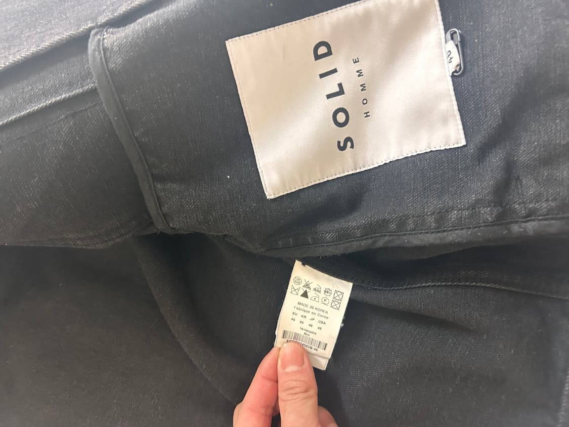 솔리드옴므 흑청 데님자켓 46 상품이미지3