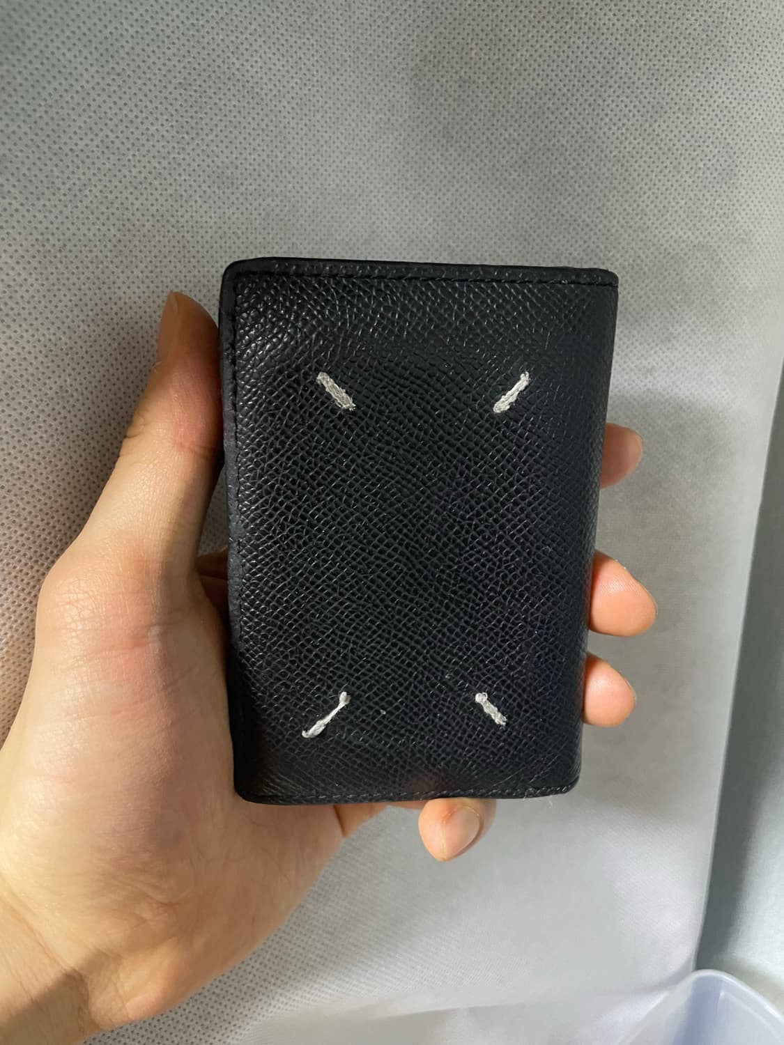 메종 마르지엘라 레더 카드 홀더 블랙 상품이미지1