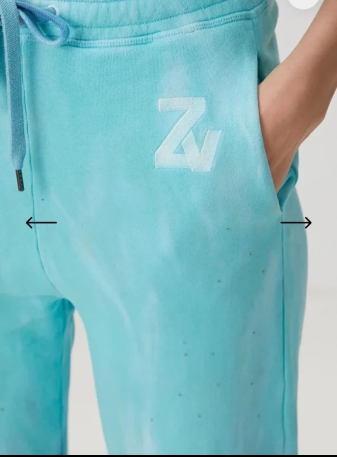 정품)ZADIG&VOLTAIRE 큐빅 스웨트 조거 팬츠 44-66 상품이미지4