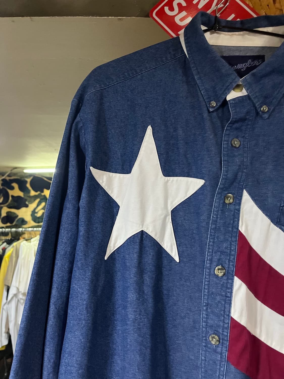 🇺🇸 Wrangler Patriotic Western Denim 셔츠 상품이미지4