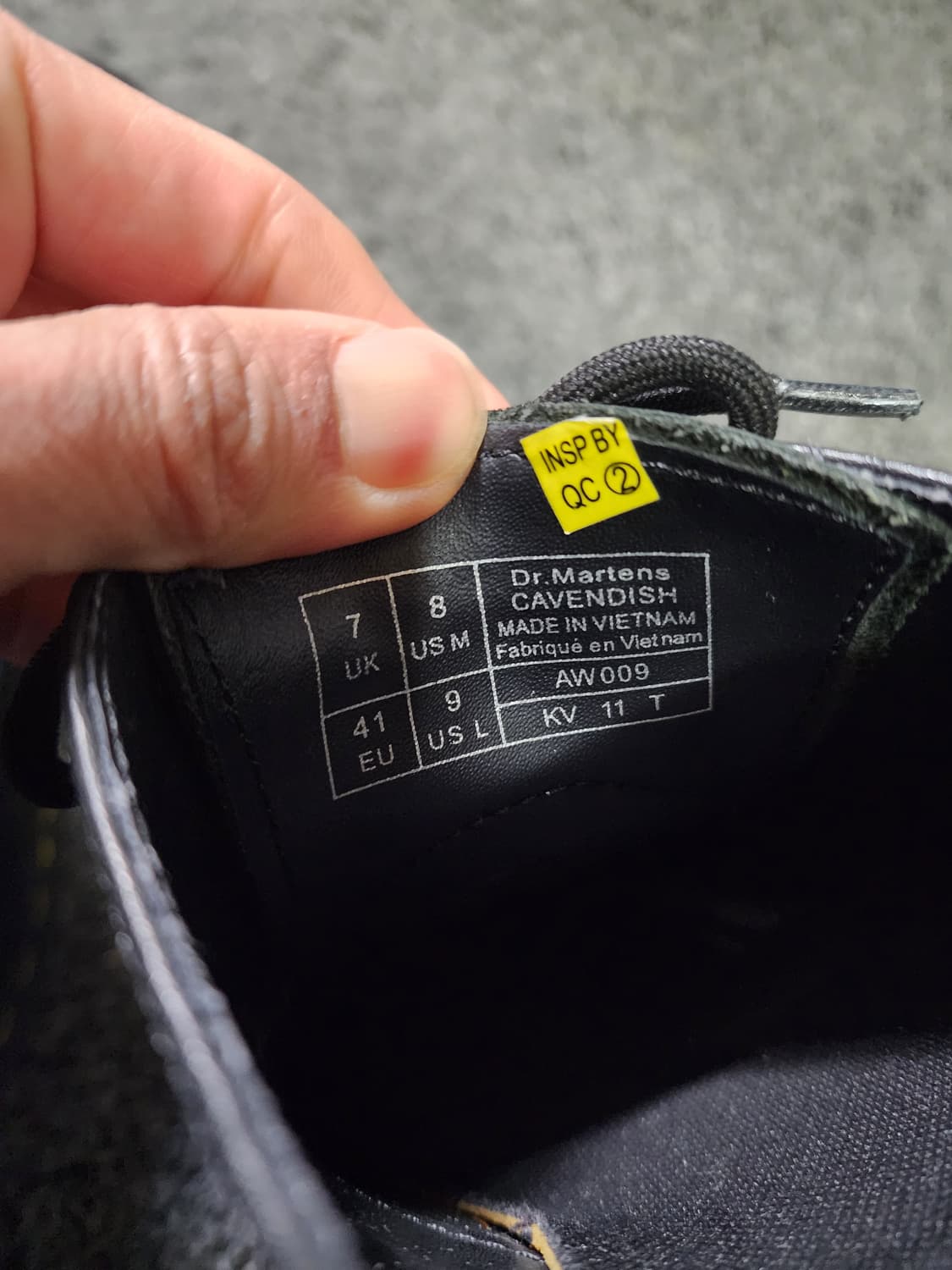 닥터마틴 블랙  카벤디쉬 uk7  260 상품이미지2