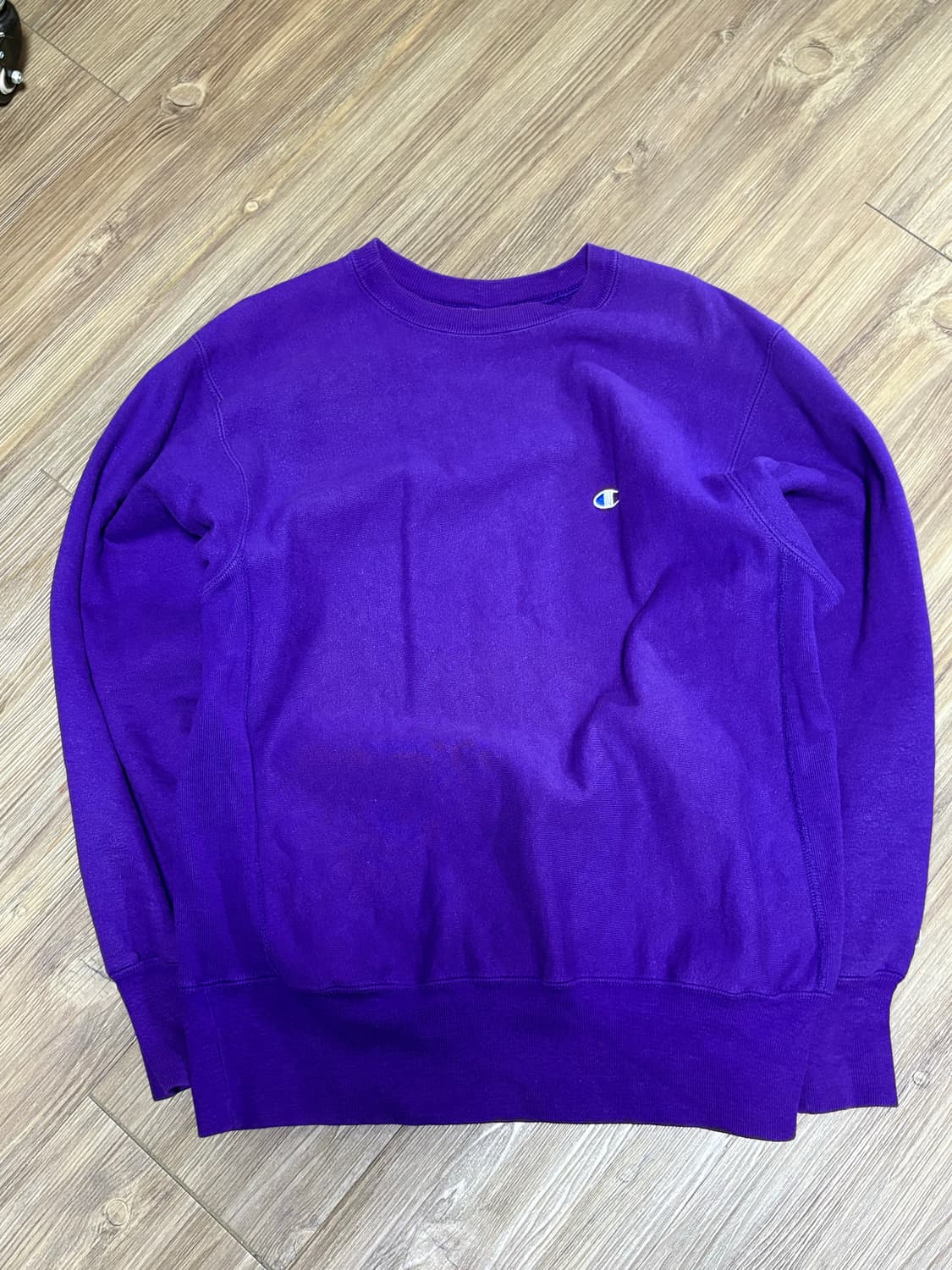 [L~XL] 90s 챔피온 리버스위브 맨투맨 스웻 퍼플 상품이미지1