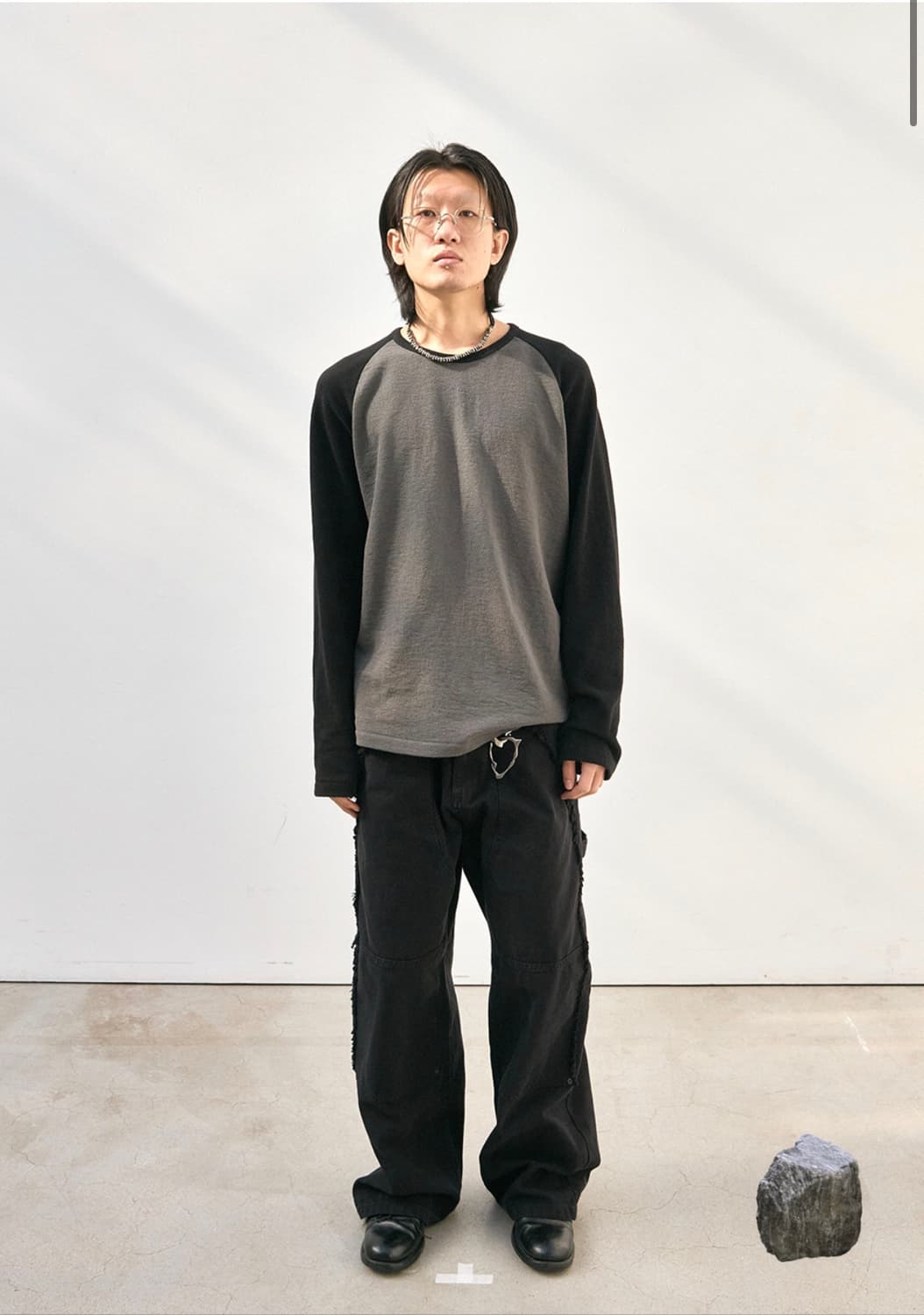 [2] 해칭룸 래글런티 블랙/모스 차콜 상품이미지1