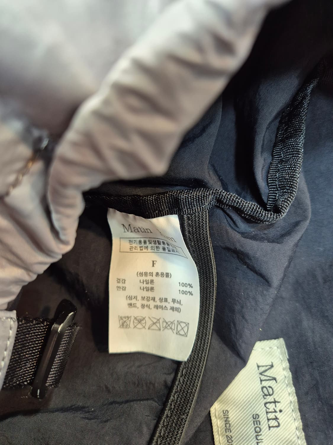 마뗑킴 백팩 회색 상품이미지9