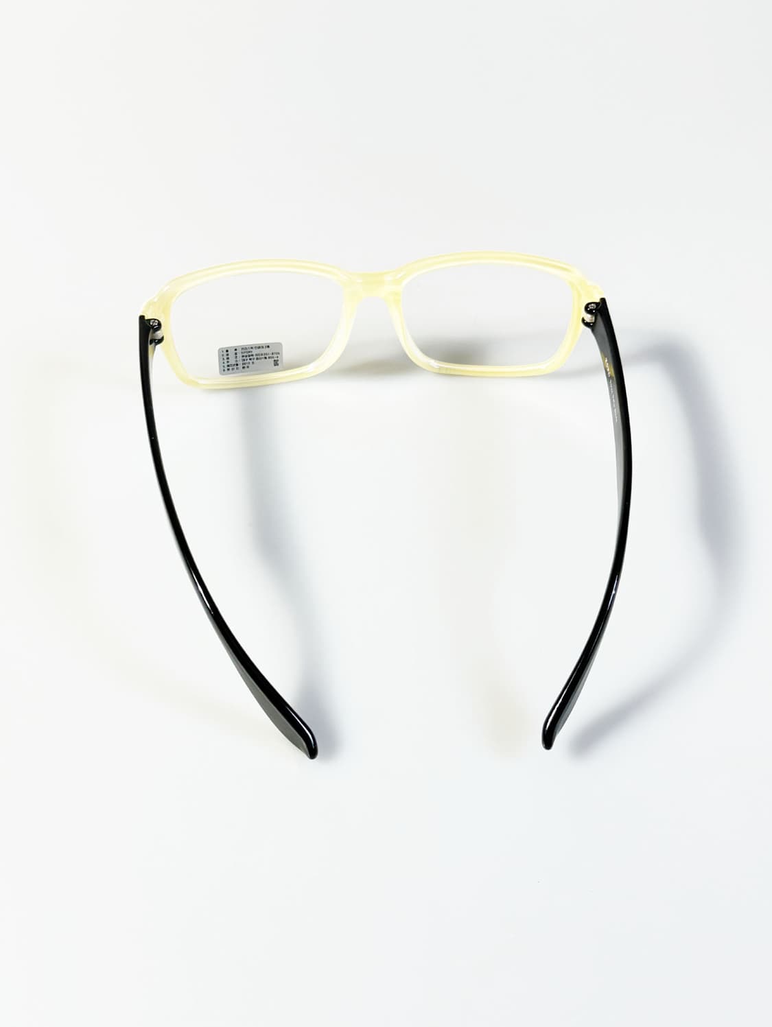 ESRO 아이보리&블랙 뿔테 스퀘어 빈티지 안경 상품이미지5