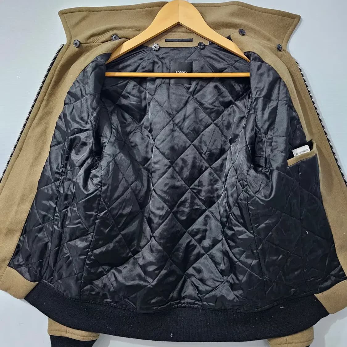 띠어리 THEORY 캐시미어 혼방 봄버 패딩 자켓 95 상품이미지4