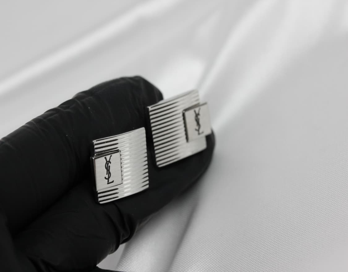 입생로랑 A등급 5.2cm 남자 명품 넥타이핀 커프스 세트 상품이미지7
