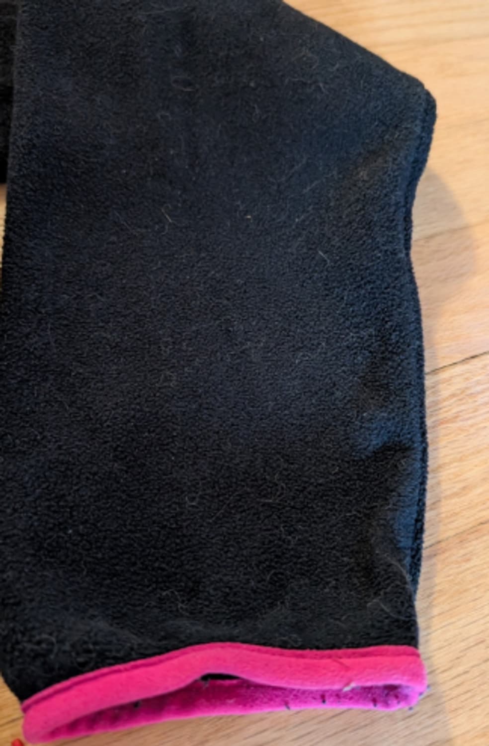 파타고니아 신칠라 스냅 플리스 풀오버 여성용 XL 블랙 핑크 트림 상품이미지4