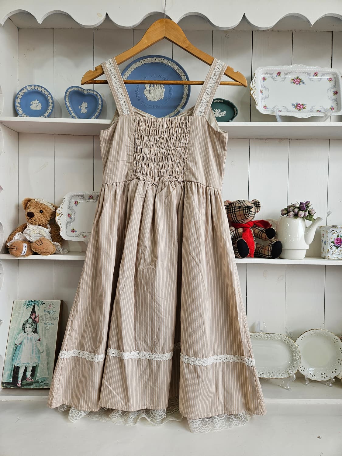 엑시즈팜(axes femme) 스트라이프 레이스 원피스 상품이미지6