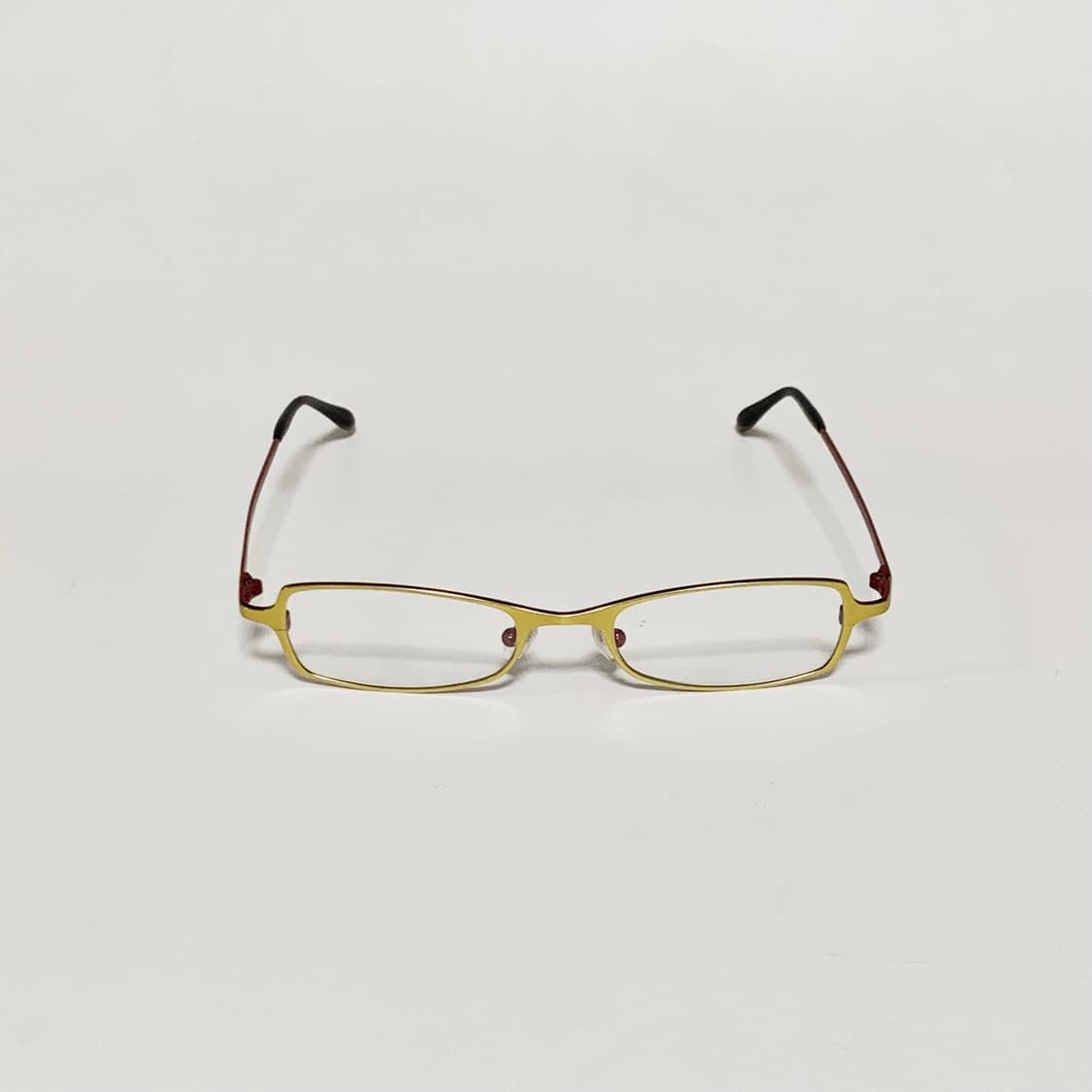 925 데드스탁 빈티지안경 민트 옐로우 메탈 슬림 오벌 스퀘어 미니멀 상품이미지2