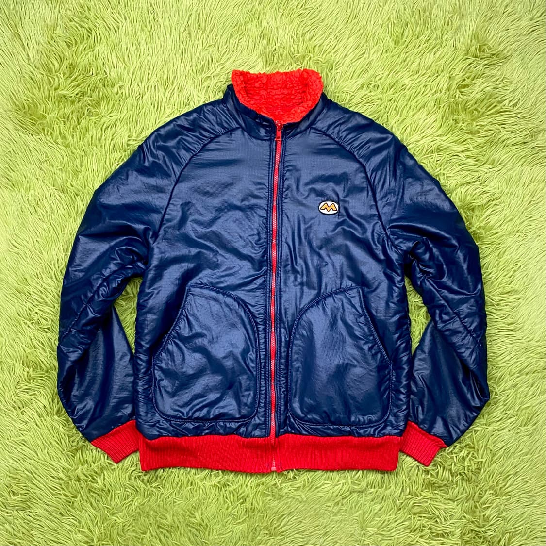 1970s 몽벨 Orlon 플리스 쉐르파 자켓 상품이미지1