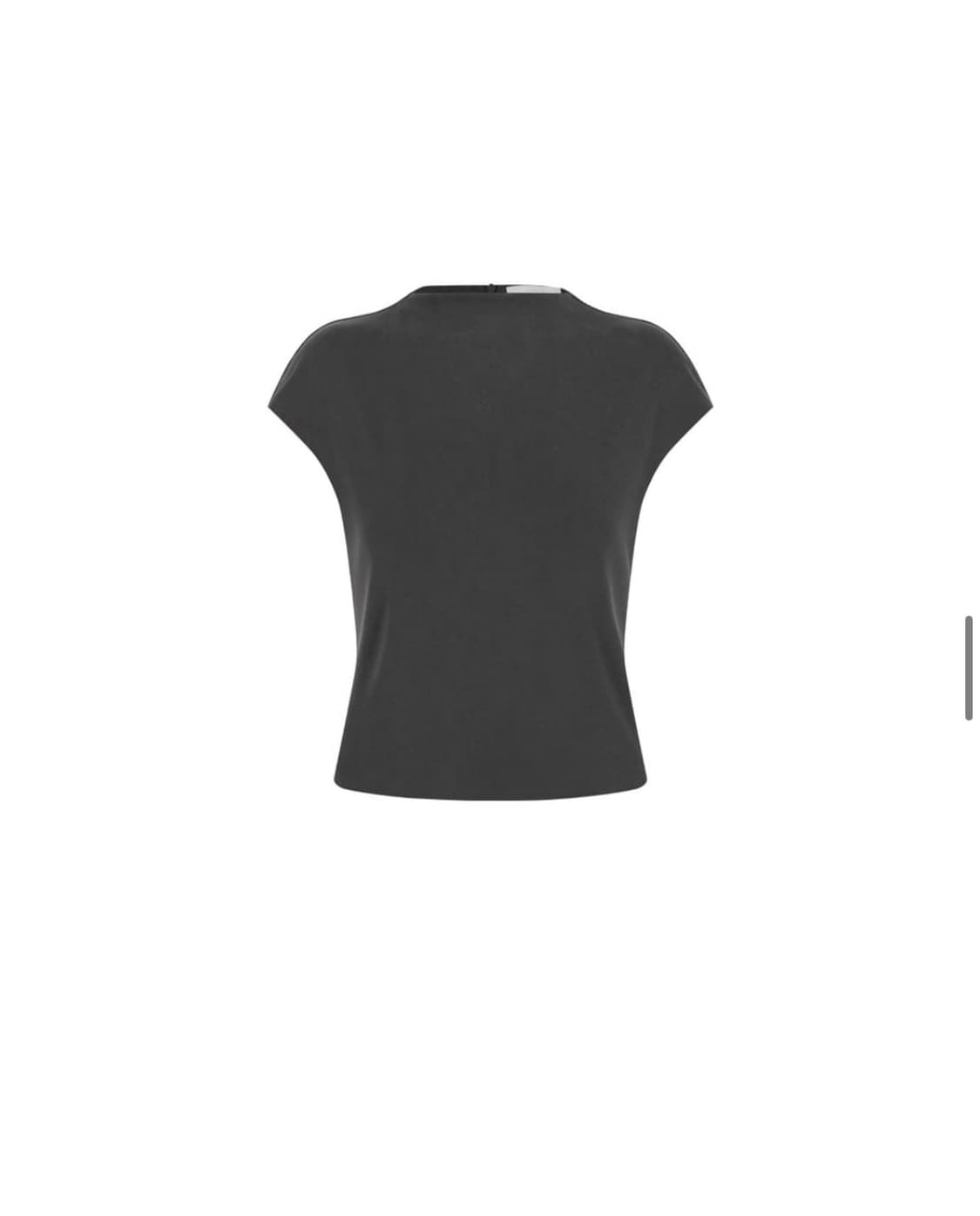 아모멘토 Jersey Mock Neck Top, Charcoal 상품이미지2
