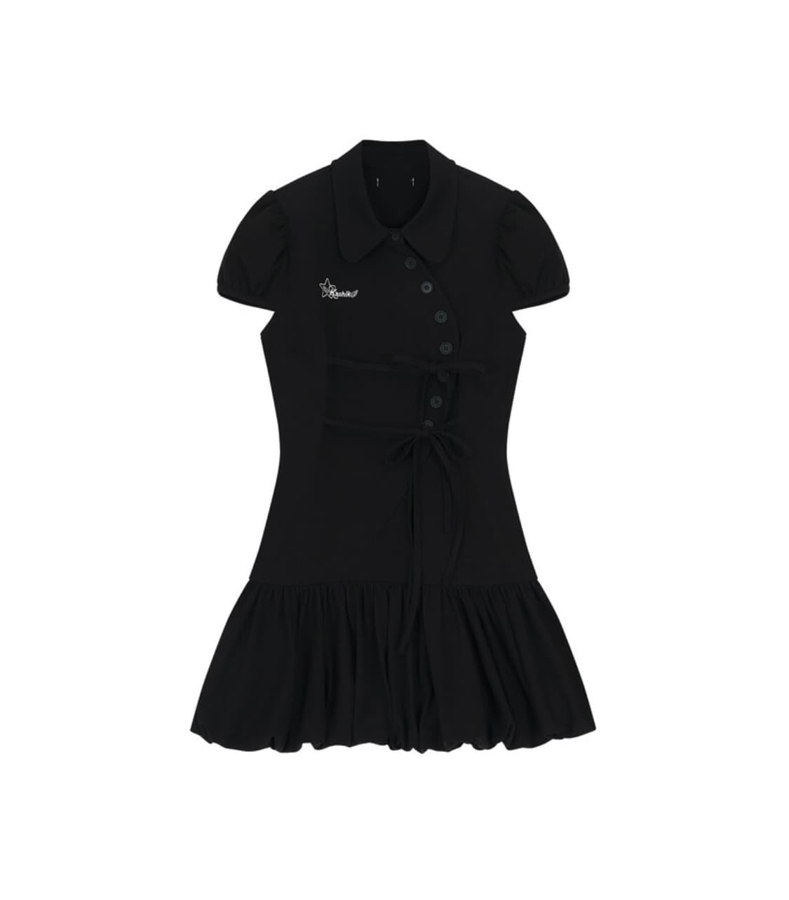 카시코 원피스 Puff Preppy Mini Dress Black S 상품이미지1