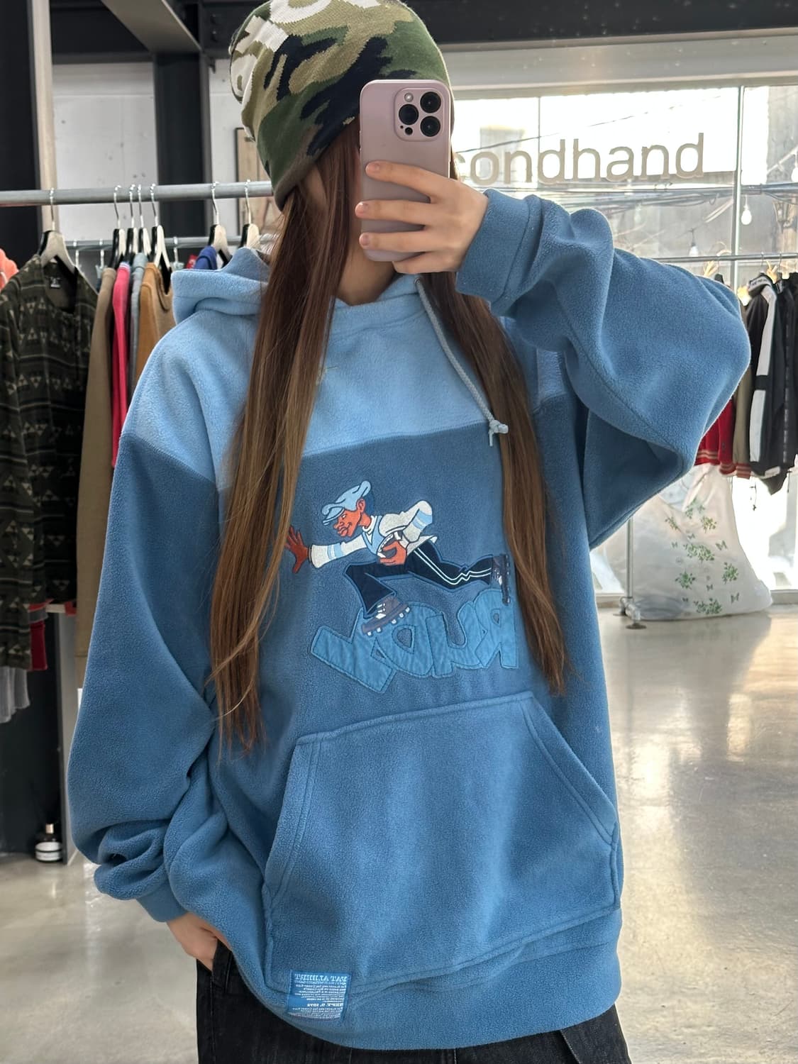 푸부 플래티넘 플리스후드티 소라 상품이미지1