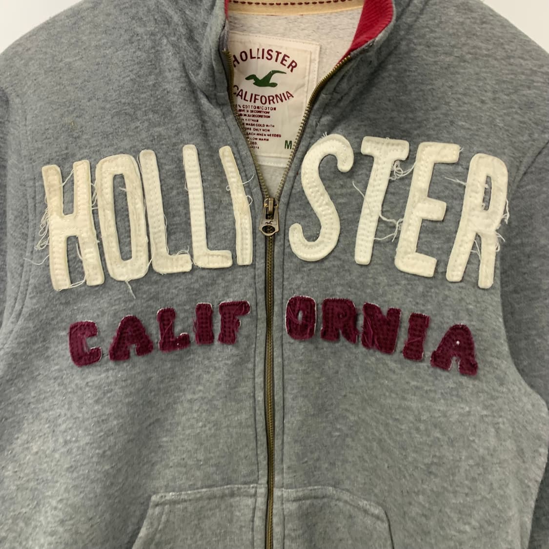 홀리스터 y2k 와투케 그레이 코튼 져지 상품이미지3