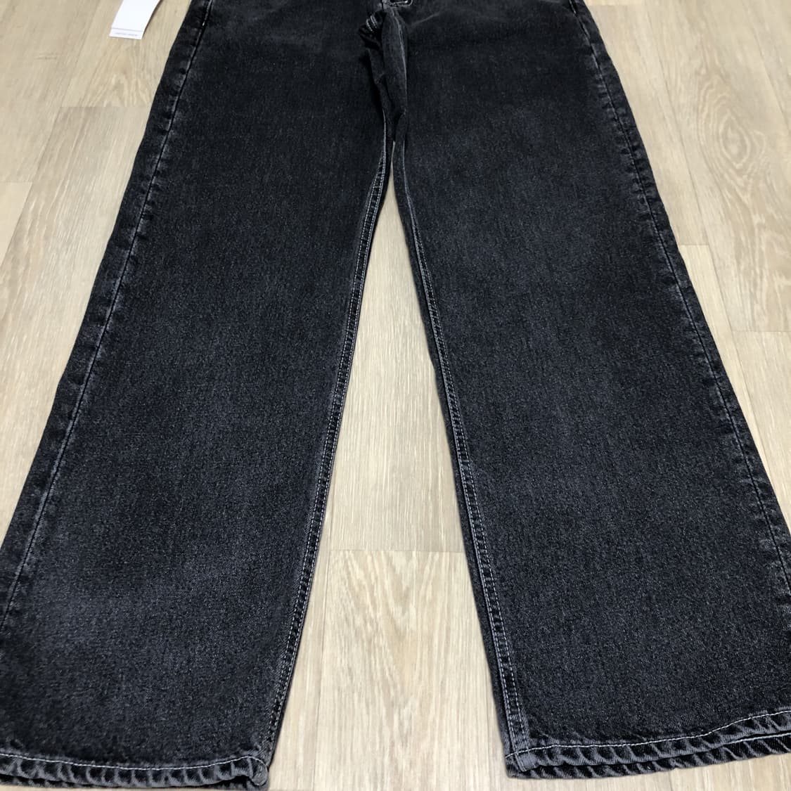 (32) 새상품 브랜디드 1967 젯 블랙 진 와이드 스트레이트 데님 상품이미지2