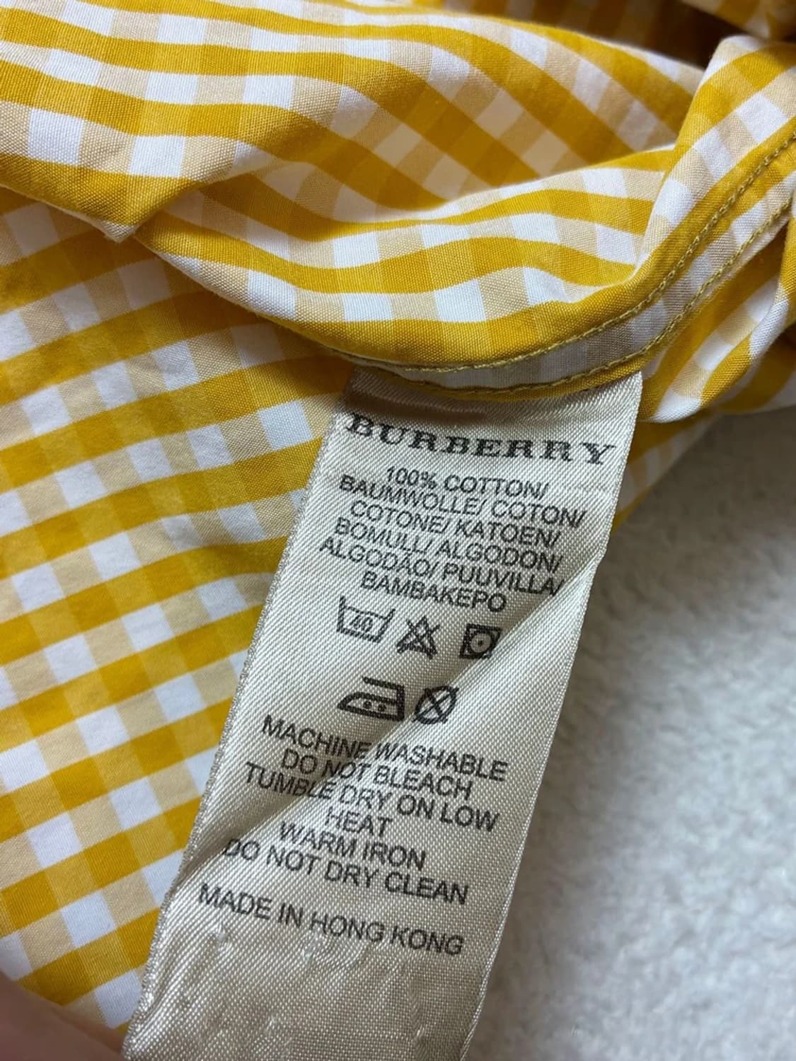 버버리 00's 깅엄체크 버튼 셔츠 PN7473 상품이미지8