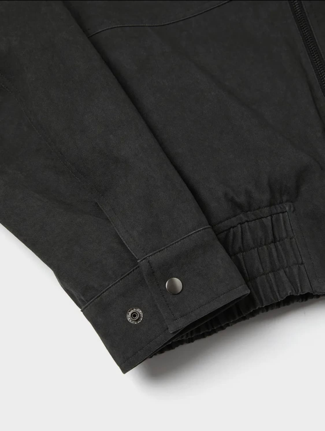 르마드 워시드 코튼 바이커 자켓 블랙 상품이미지7