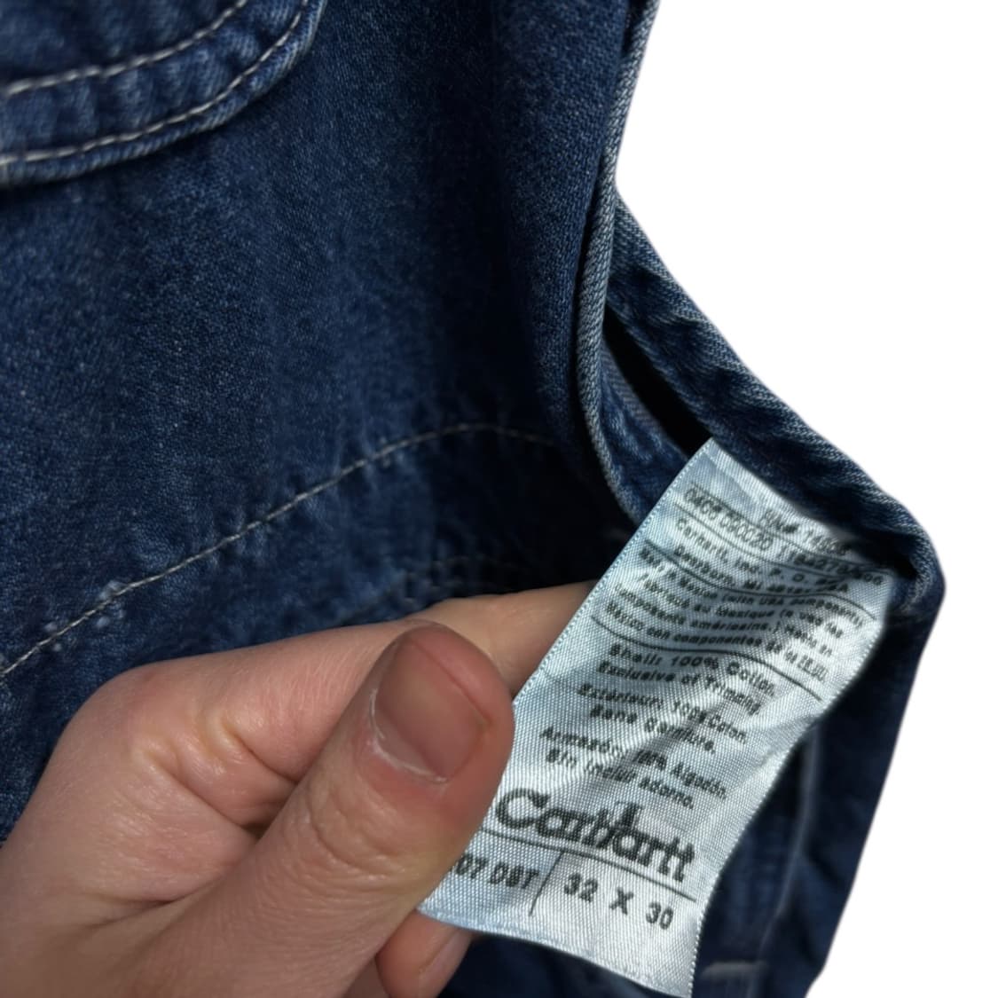 칼하트 데님 오버롤 팬츠30x32 상품이미지5