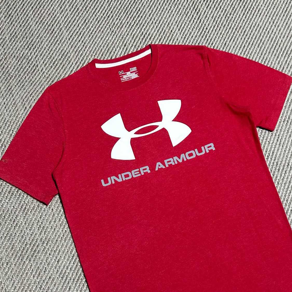 [S] Underarmour 언더아머 빅로고 레드 반팔티 상품이미지2