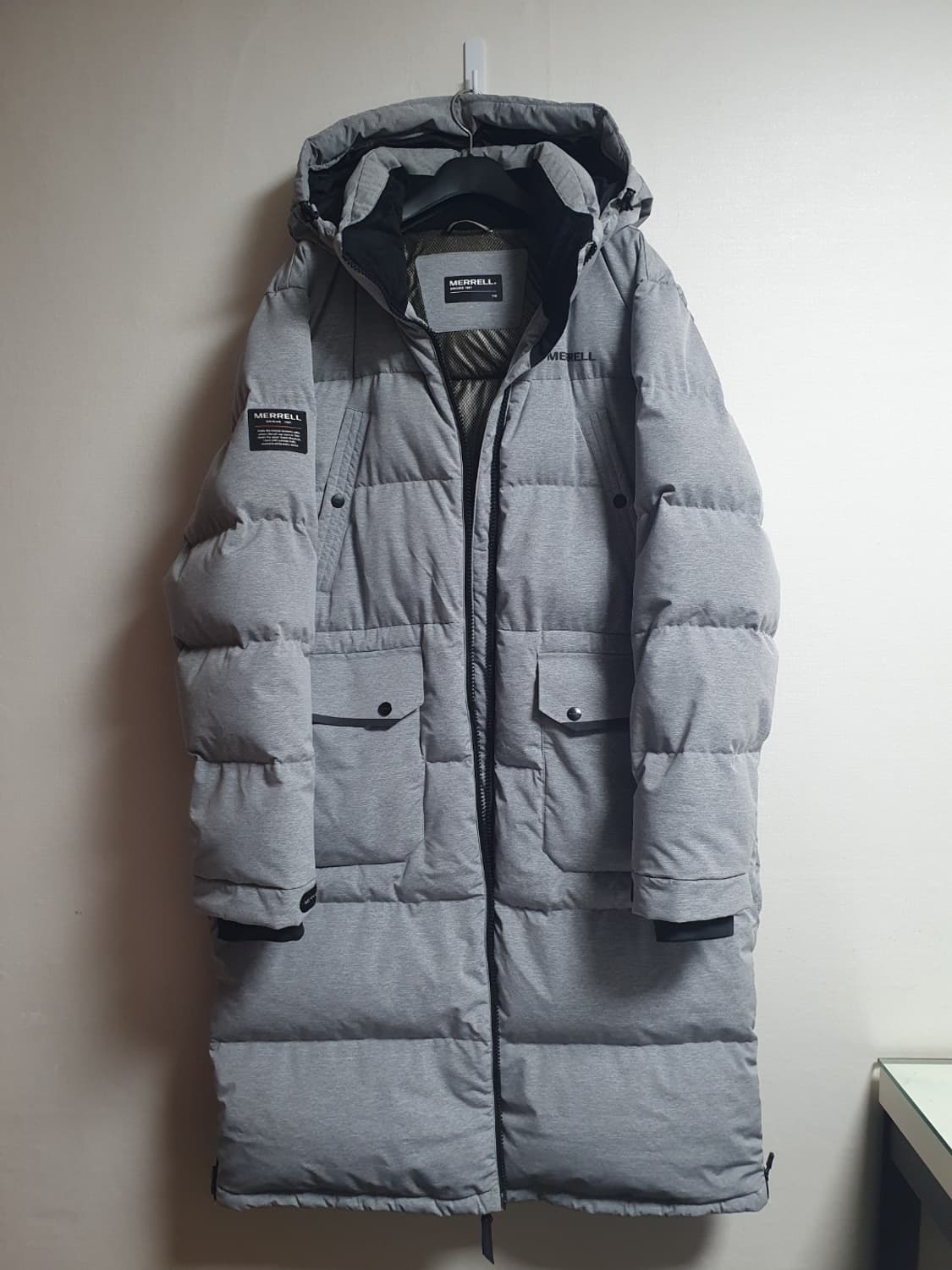 머렐 롱패딩 구스 다운 벤치파카 그레이 110 상품이미지1