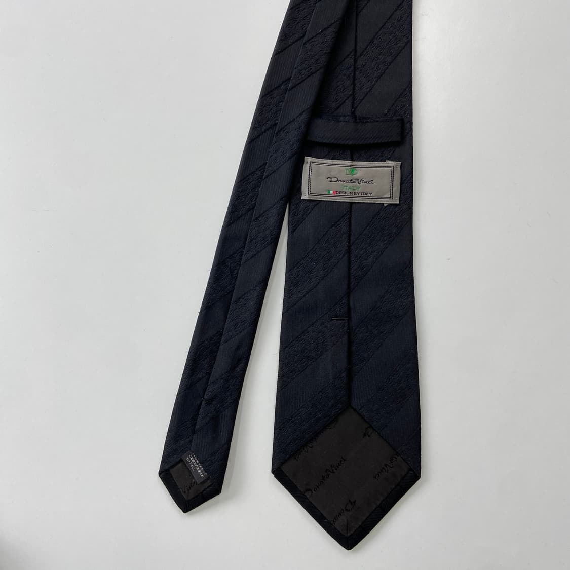 Donato Vinci 블랙 실크 이태리 넥타이 상품이미지2