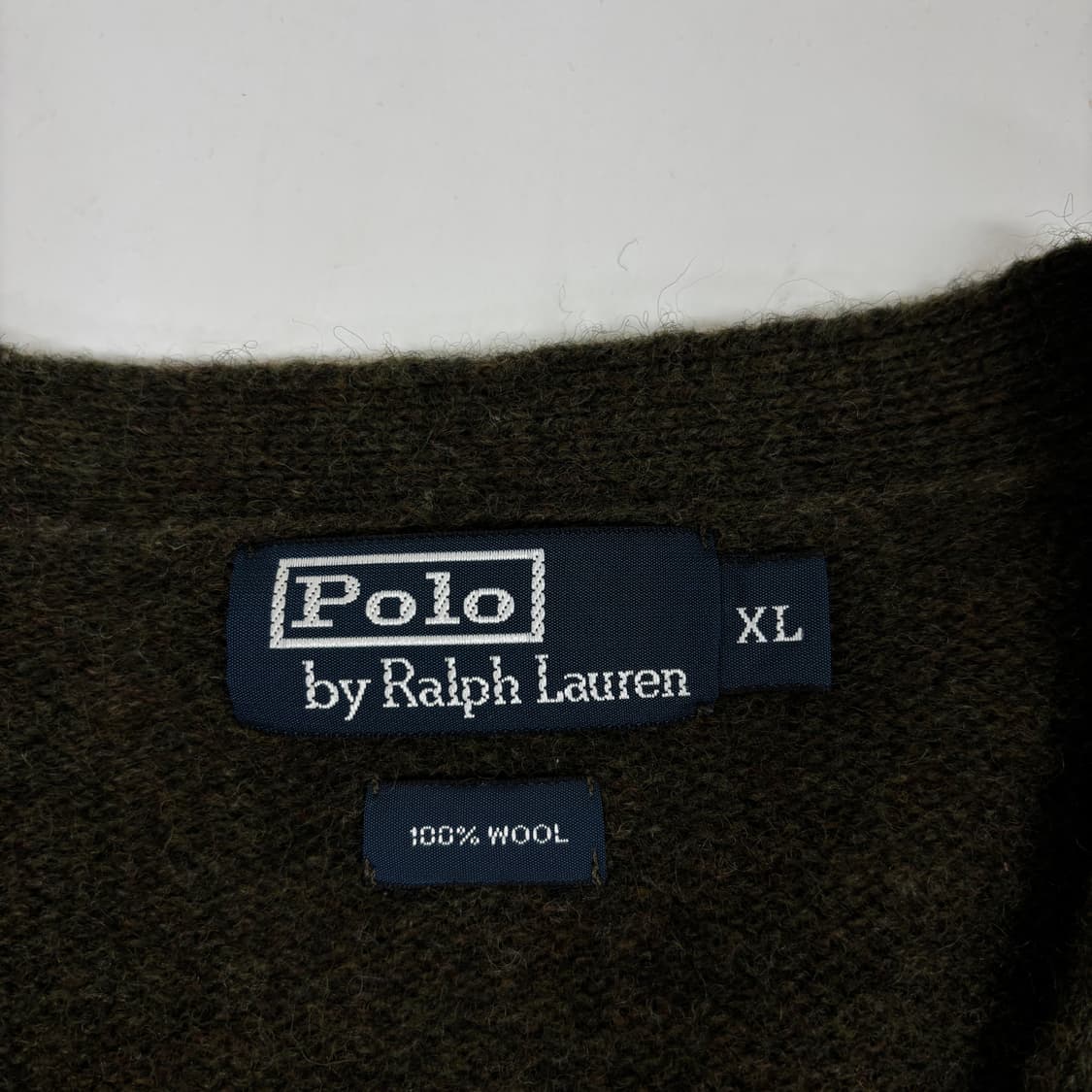 폴로 울 니트 콩단추 가디건 상품이미지4