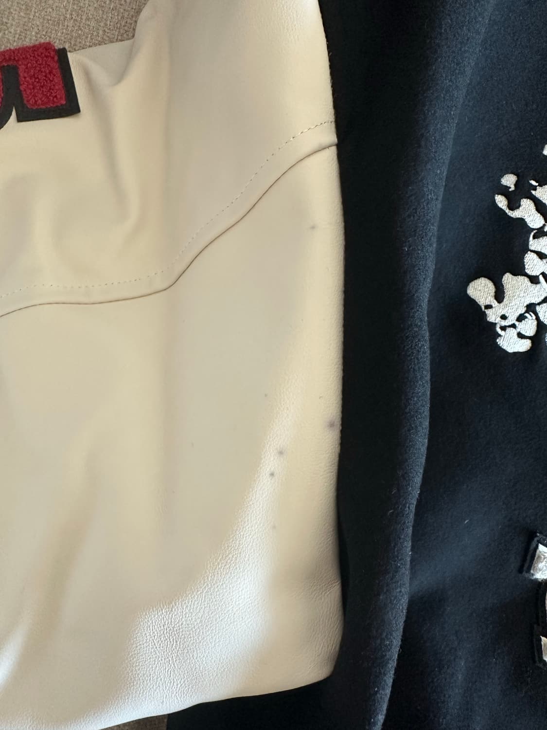 [S] 데님티어스 바시티 레더 스타디움 자켓 상품이미지6