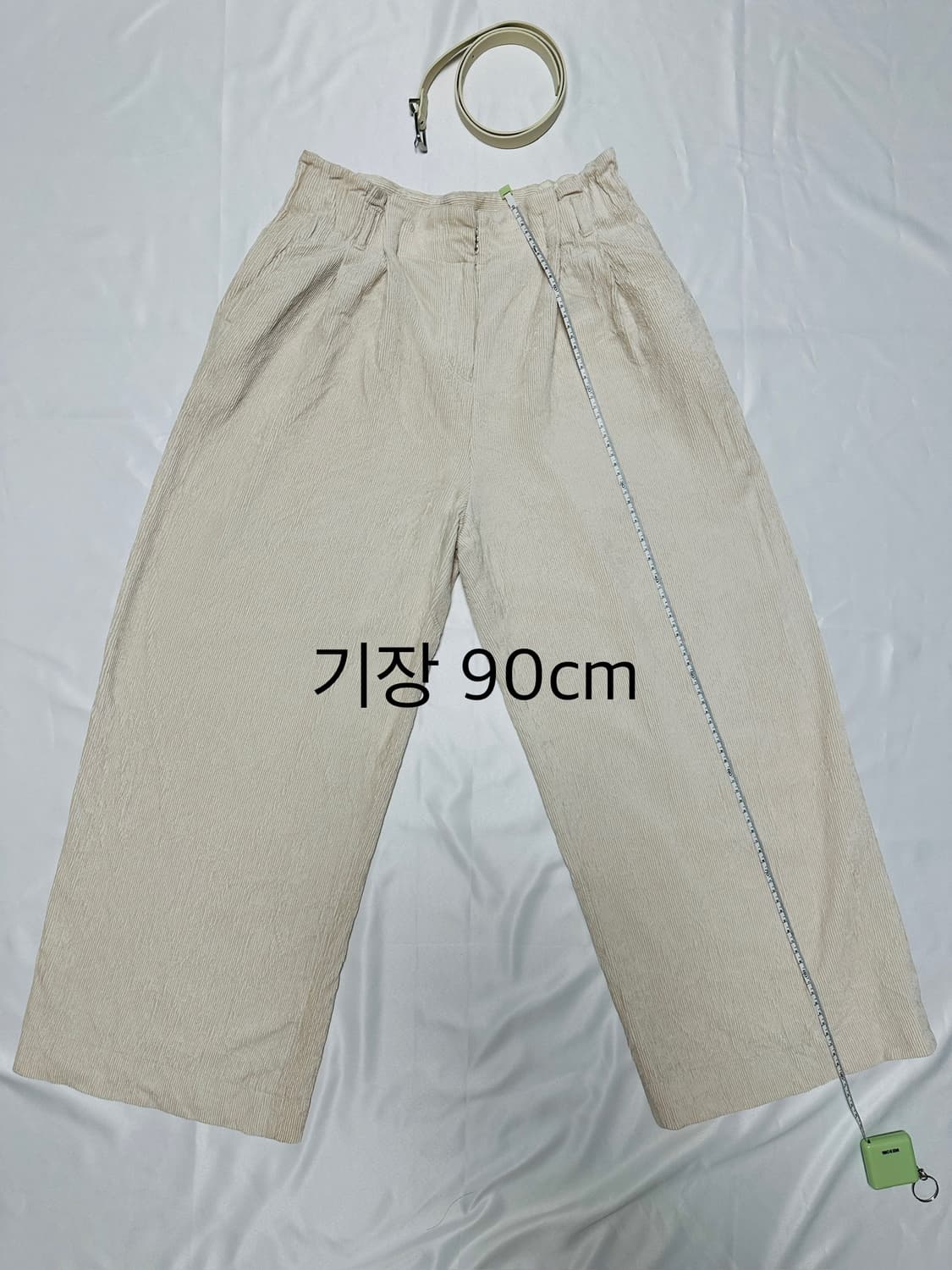 시슬리 와이드팬츠 코듀로이 핀턱 벨티드 55 상품이미지4