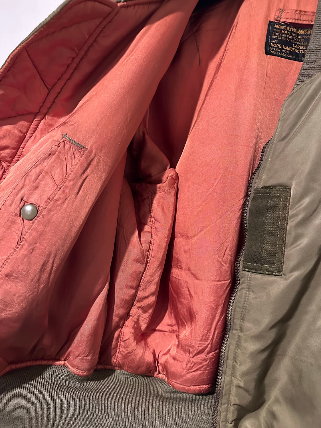 빈티지 80~90s USA MA-1 자켓 상품이미지7