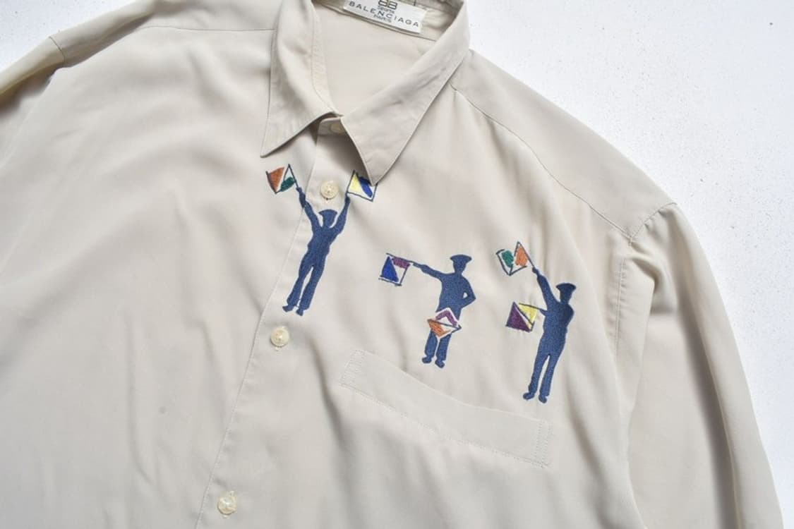 90S 발렌시아가 레이온 셔츠 N0997 상품이미지4