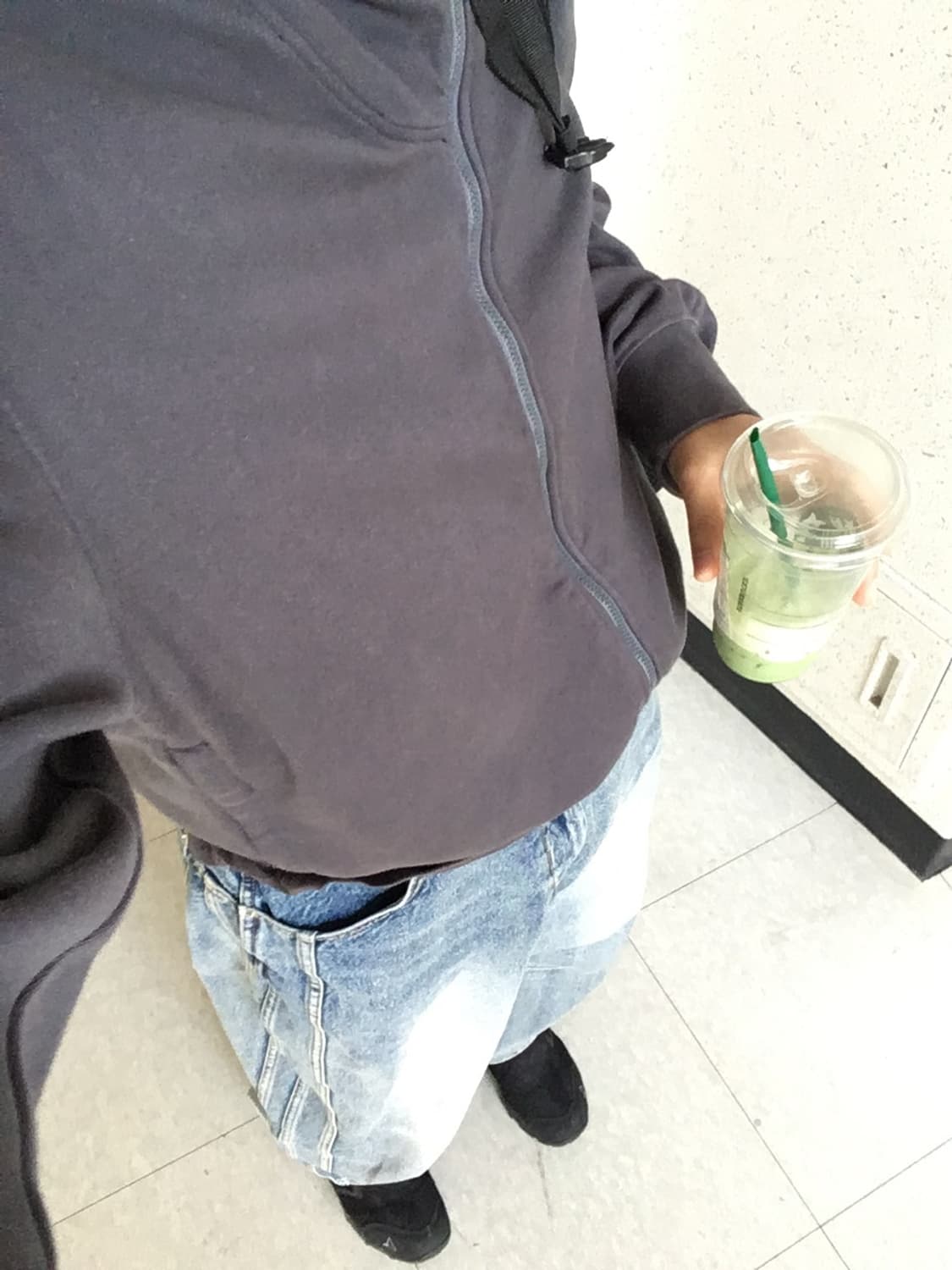 [XL] 누마레 EE 커브드 후드집업 차콜 상품이미지5