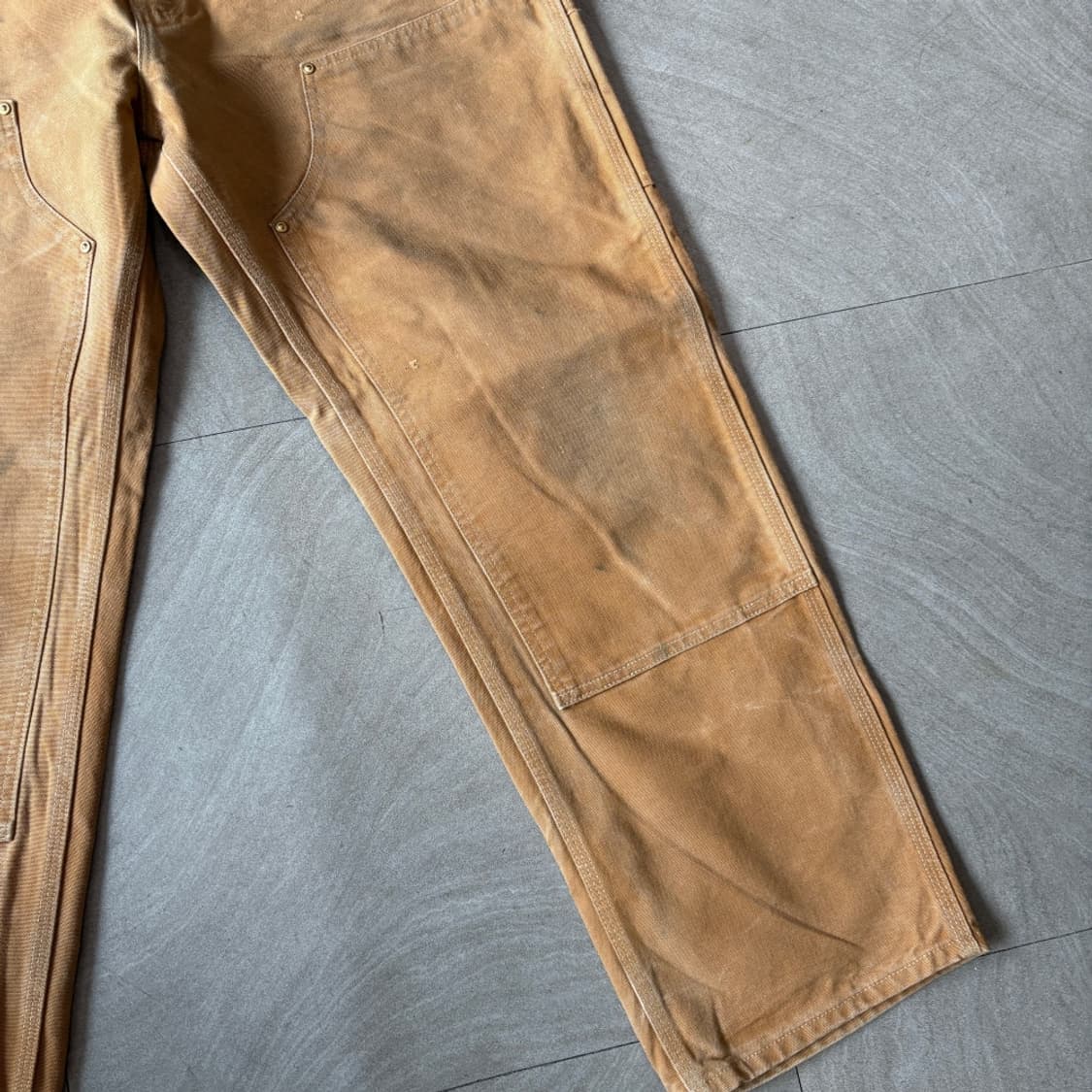 칼하트 정품 브라운 더블니 팬츠 바지 상품이미지4