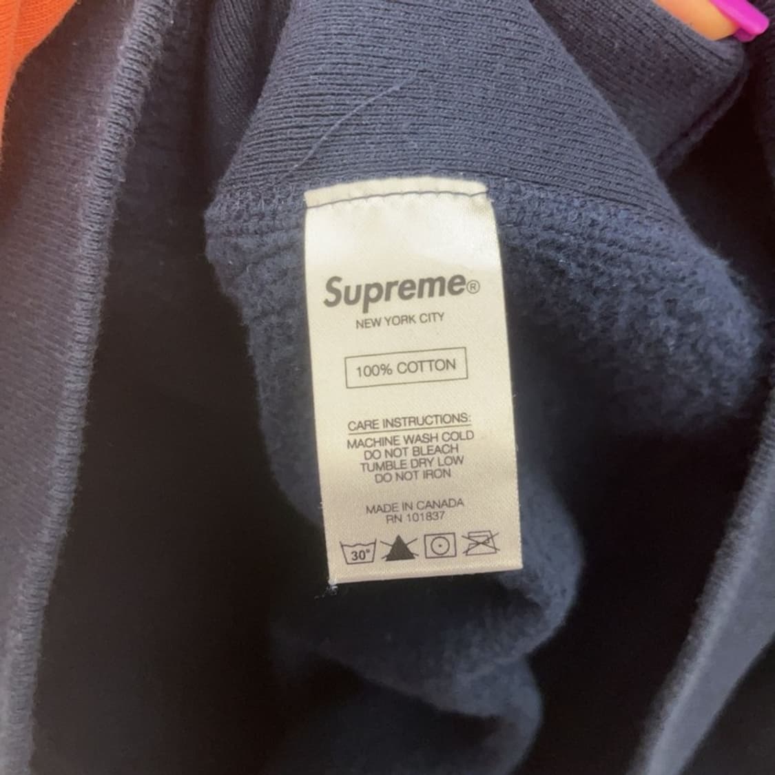 슈프림 키치 멘디니 건 백프린팅 약기모 후드티 M C06844 상품이미지7