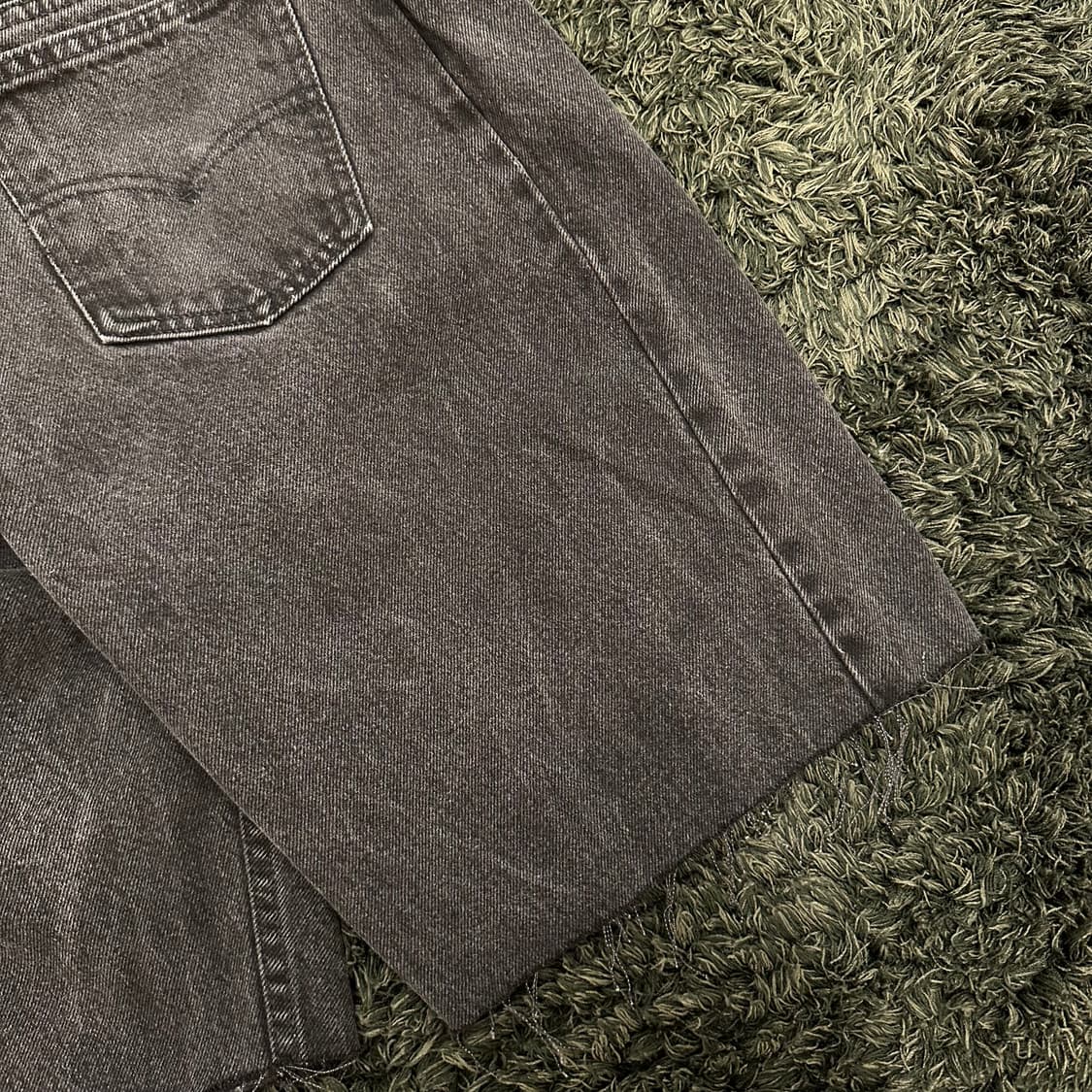 (31.5inch) 80s 리바이스 데님쇼츠 흑청반바지 상품이미지2