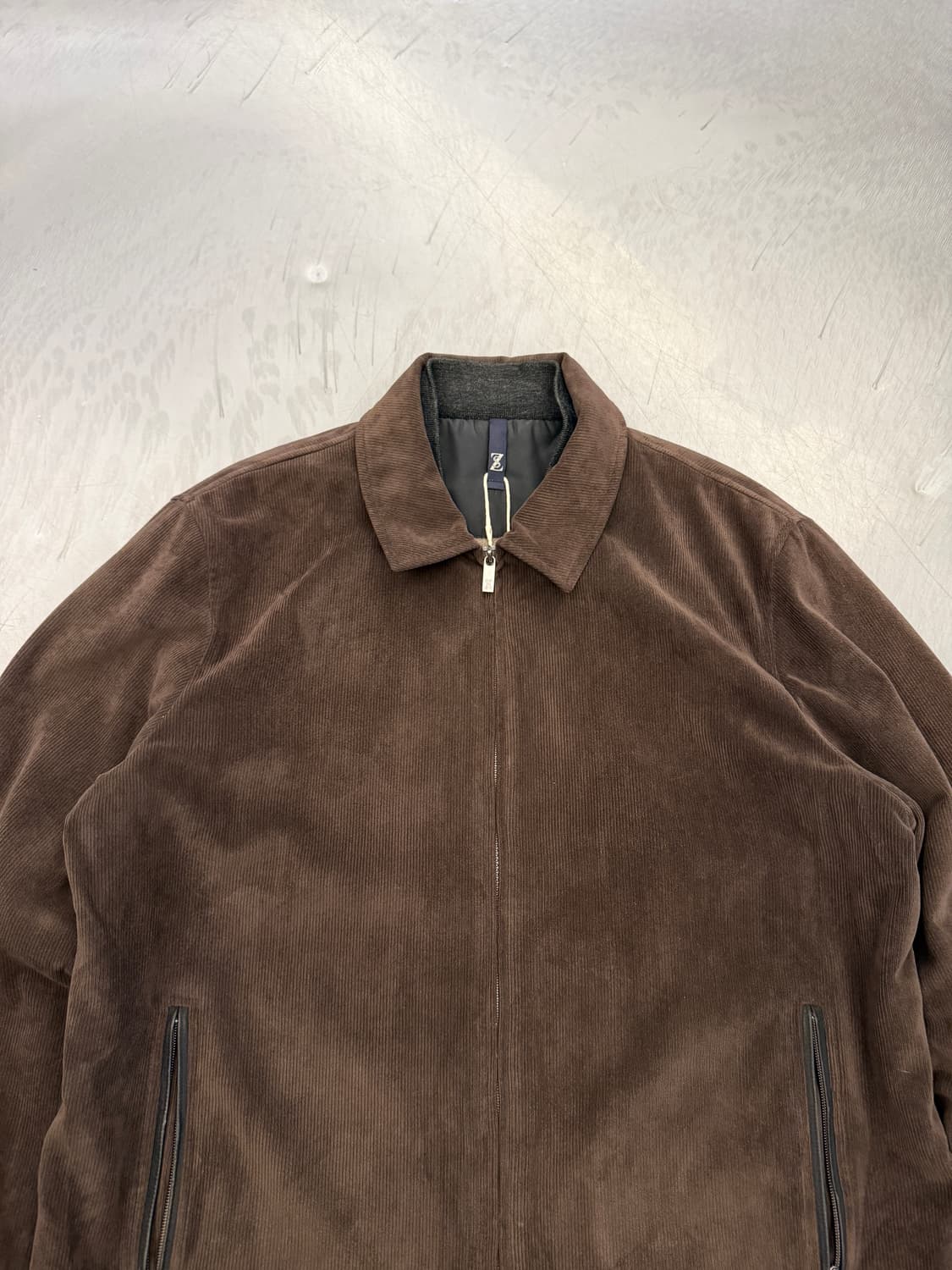 2000s ZEGNA SPORT CORDUROY 제냐스포츠 블루종자켓 상품이미지8