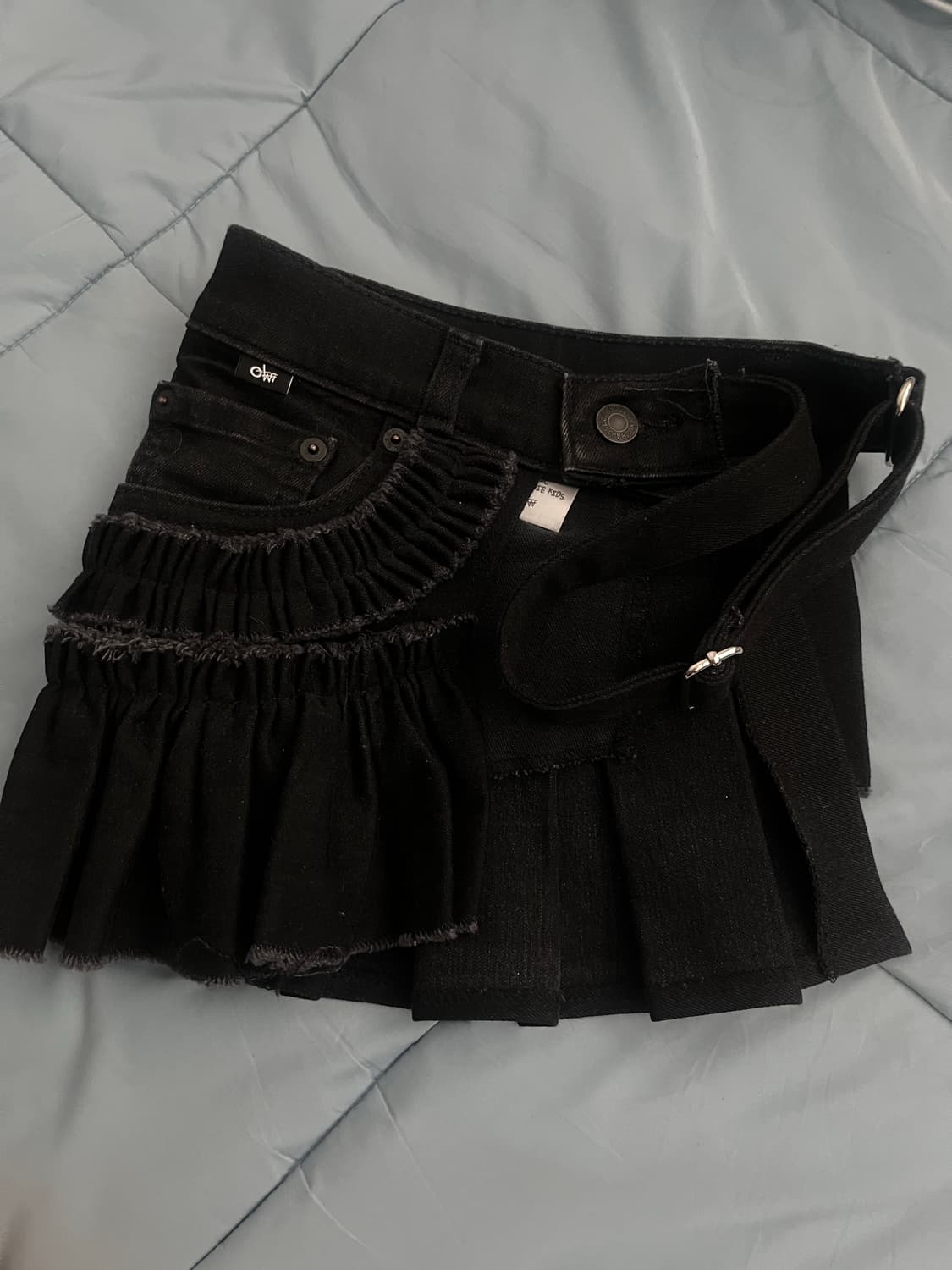 IDEFFUTS_levis remade frill belt (black 상품이미지5